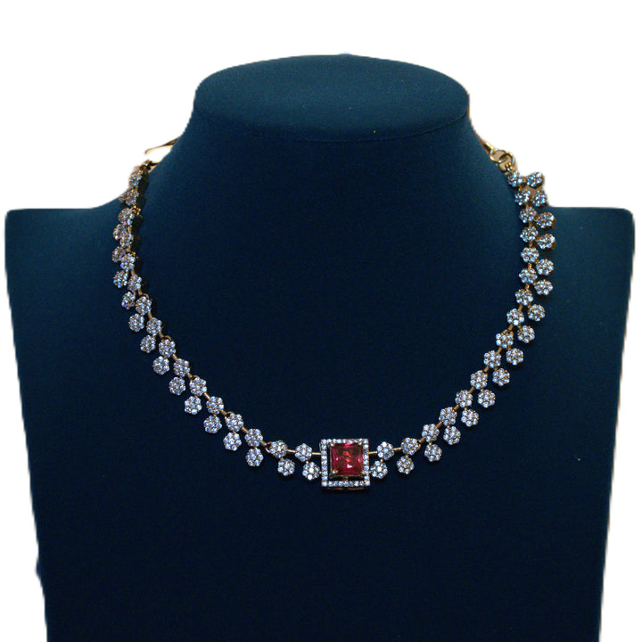 Mehandi Polish CZ Changeable Jewelry Set
