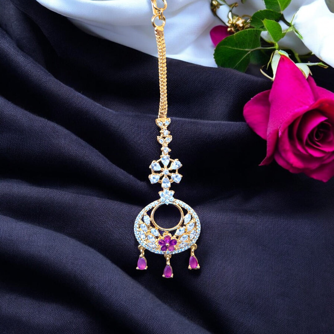 Micron White Stone Pink Stone Nethi Sutti