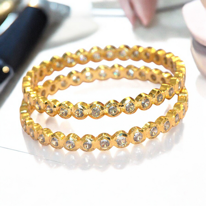 Micron AD Big Stone Bangles Size 2.6