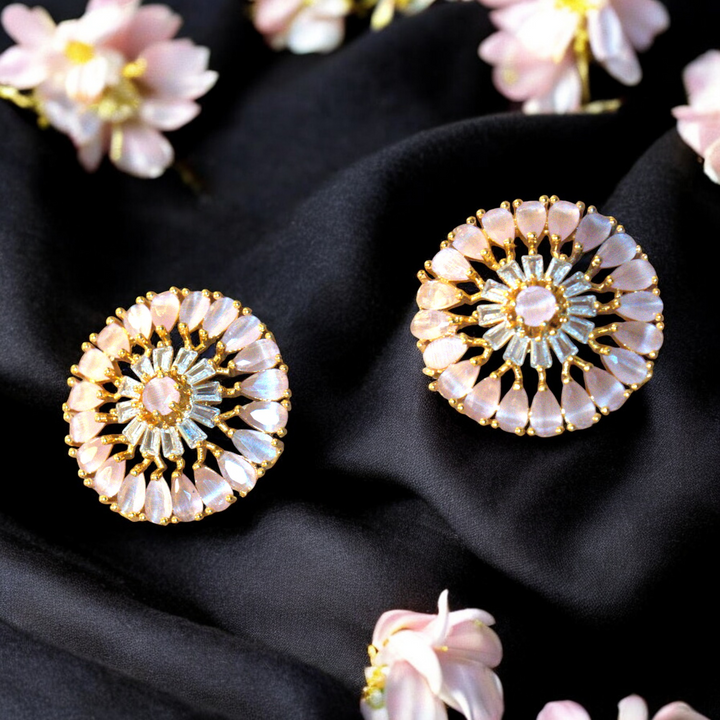 Farming Polish White Pink Stone Floral Design Kammal
