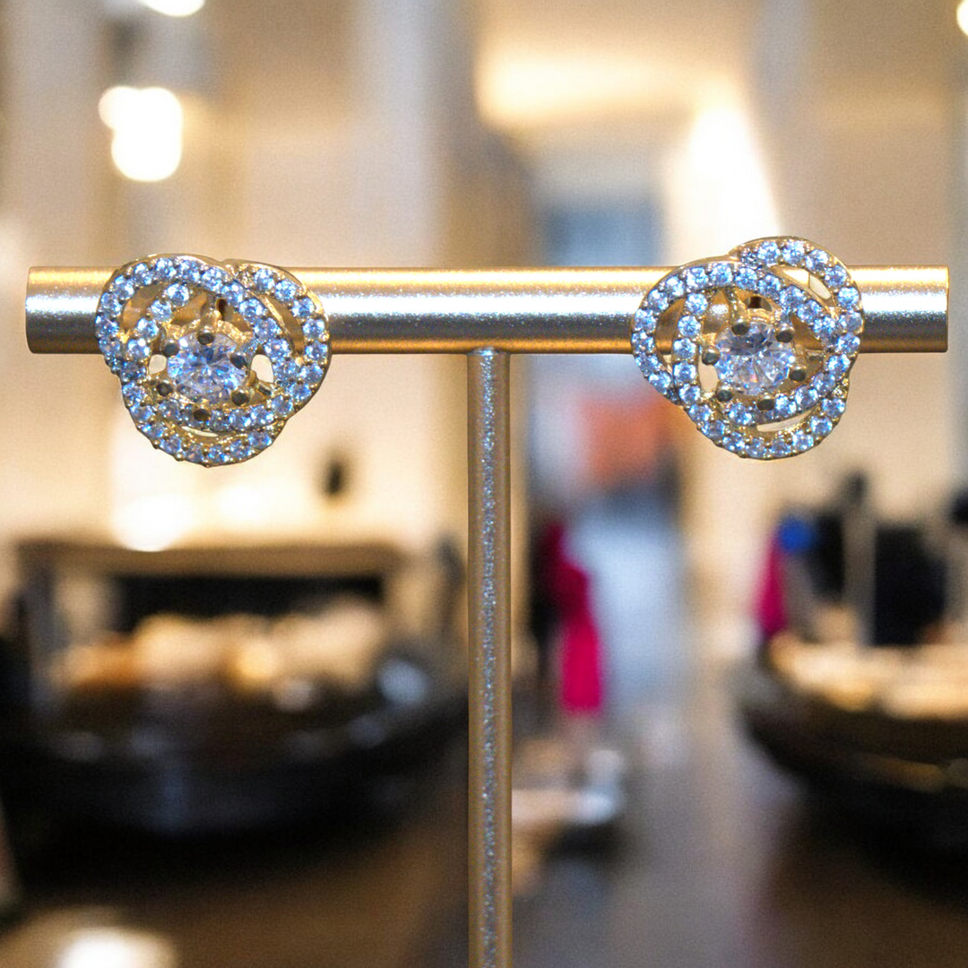 Rhodium White Sapphire Stone Baguette CZ Kammal