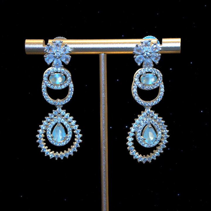 Rhodium CZ AD Necklace Set