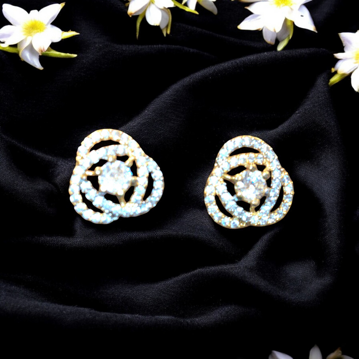 Rhodium White Sapphire Stone Baguette CZ Kammal